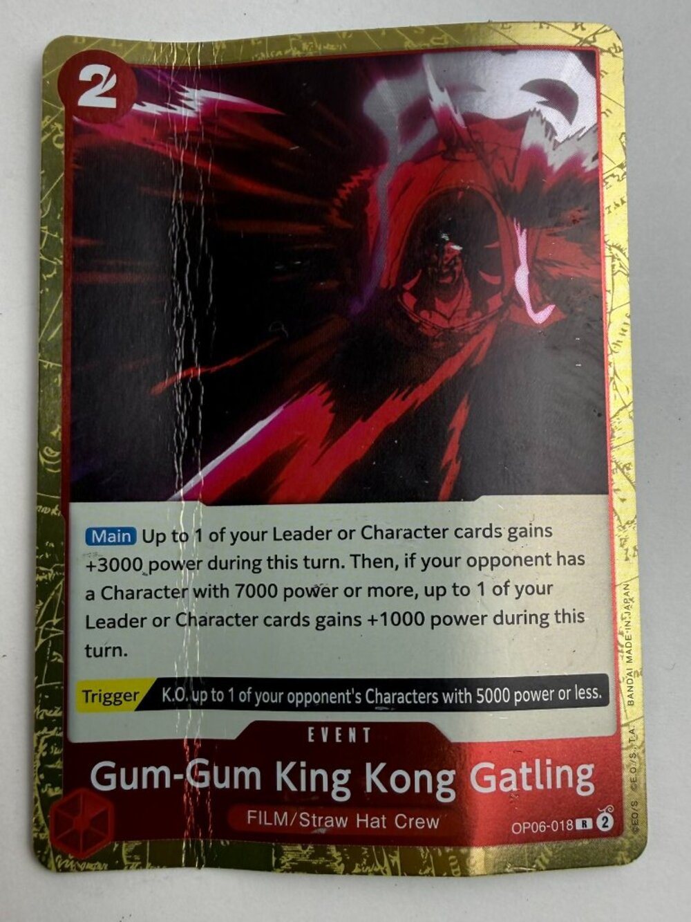 Gum-Gum King Kong Gatling (OP06-018) - FOIL - Wings Of The Captain - NM/M